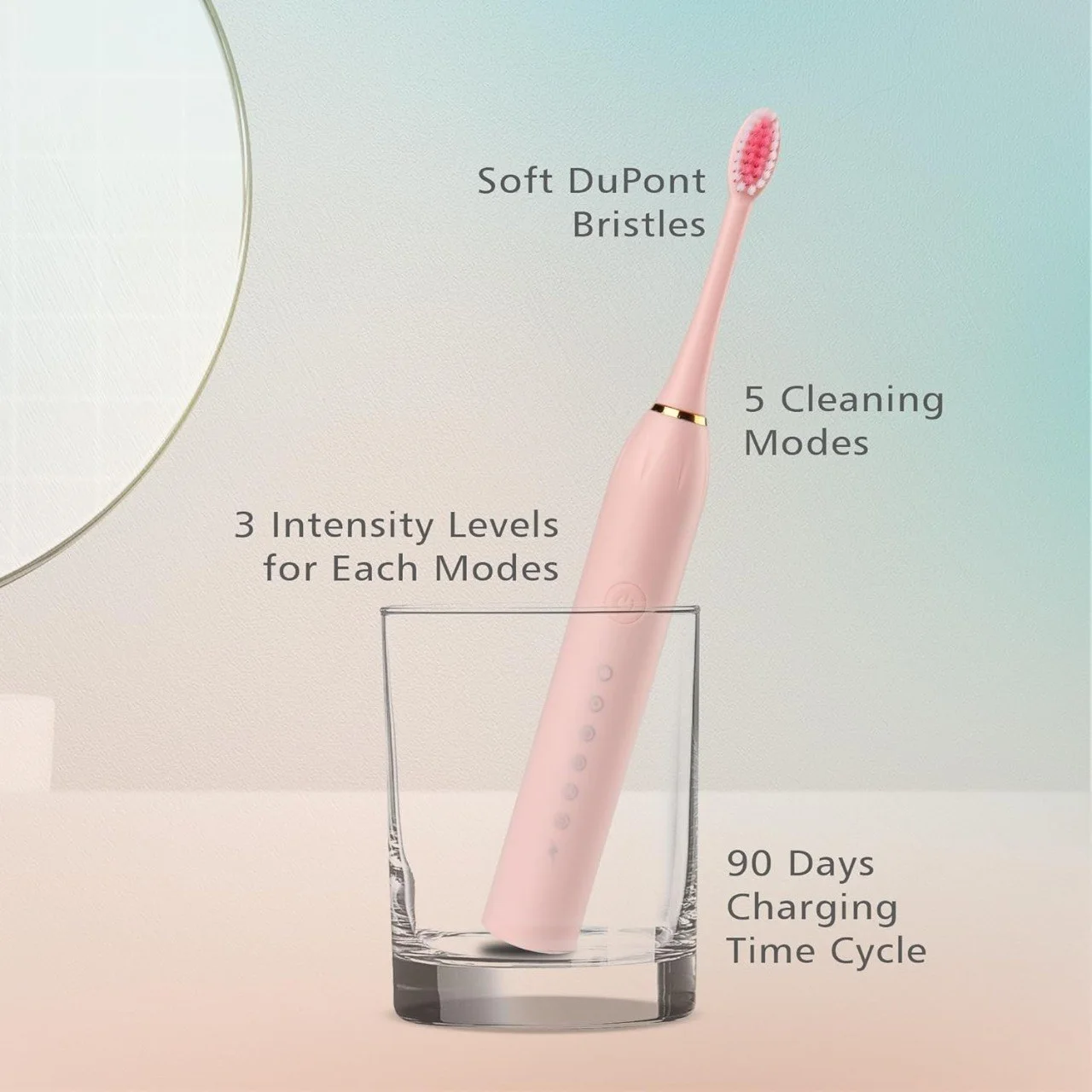 Sonic Toothbrush Rechargeable | فرشاة أسنان ذكية بـ 6 أوضاع تنظيف