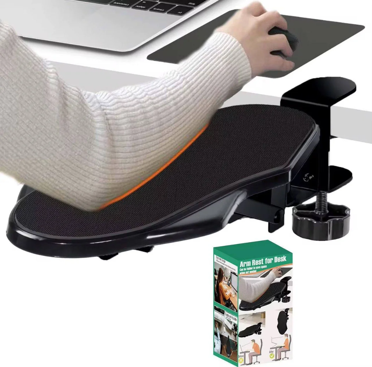 Accoudoir Ergonomique 180° | مسند ذراع قابل للدوران وامتداد للمكتب