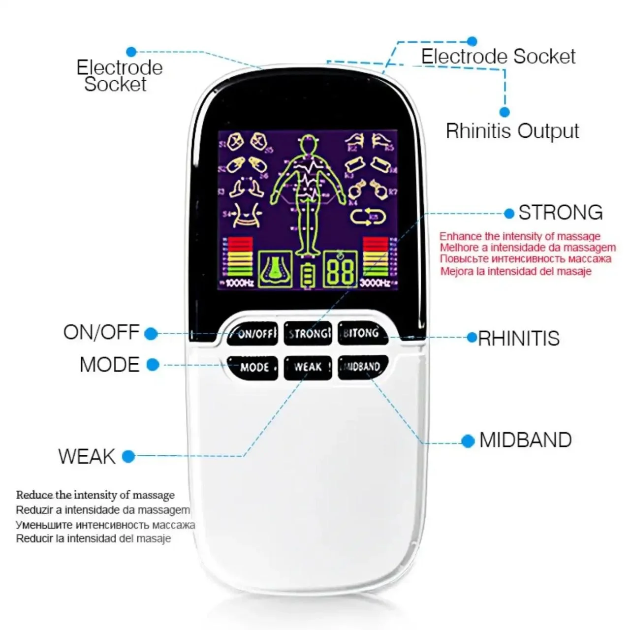 TENS Rechargeable | جهاز Massage Électrique للعضلات والاسترخاء