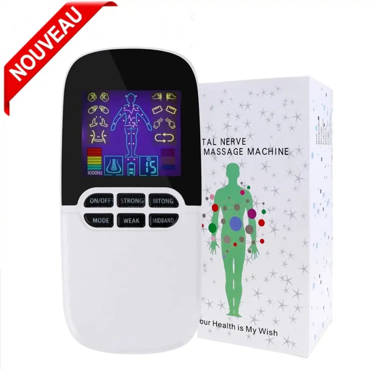TENS Rechargeable | جهاز Massage Électrique للعضلات والاسترخاء