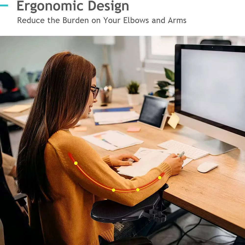 Accoudoir Ergonomique 180° | مسند ذراع قابل للدوران وامتداد للمكتب