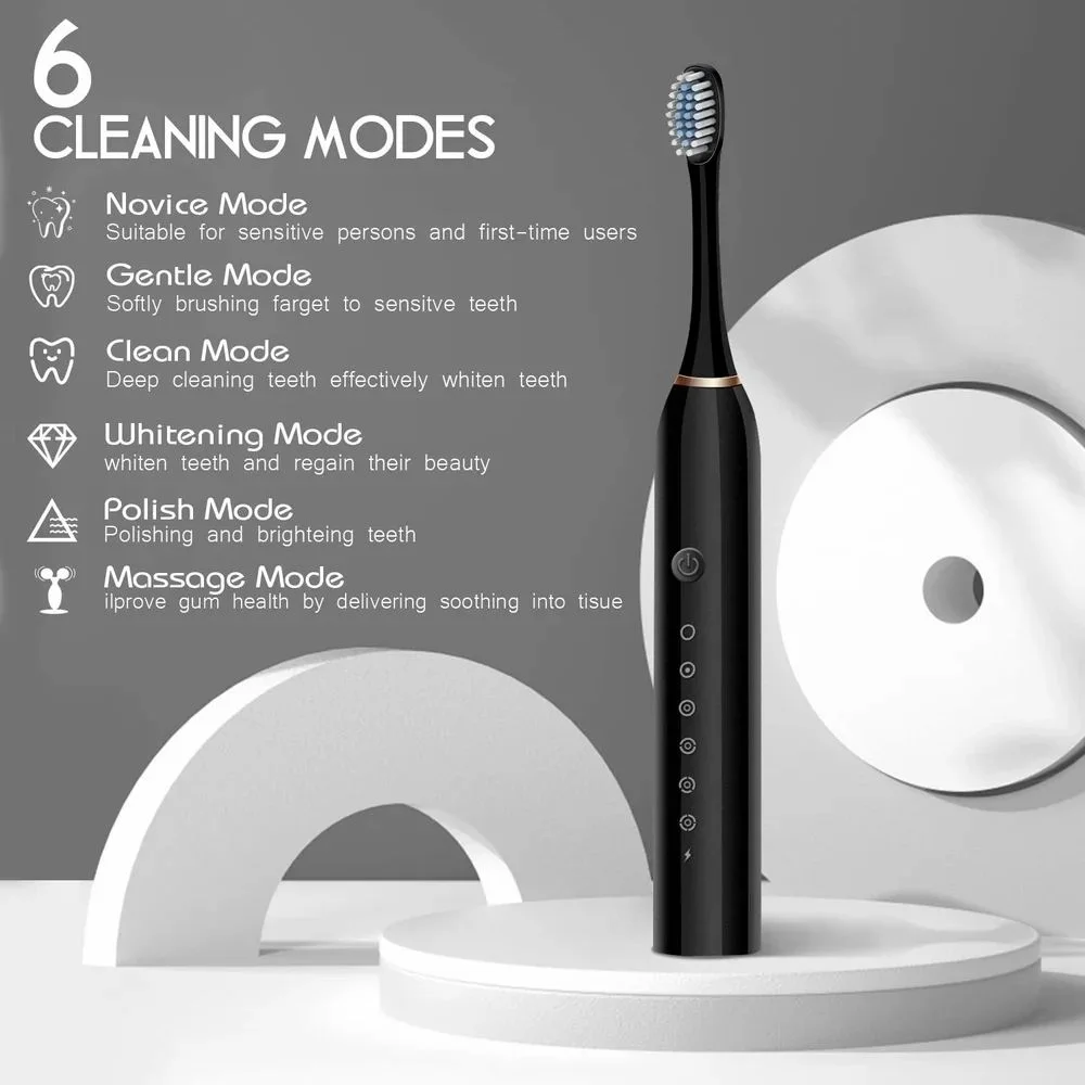 Sonic Toothbrush Rechargeable | فرشاة أسنان ذكية بـ 6 أوضاع تنظيف