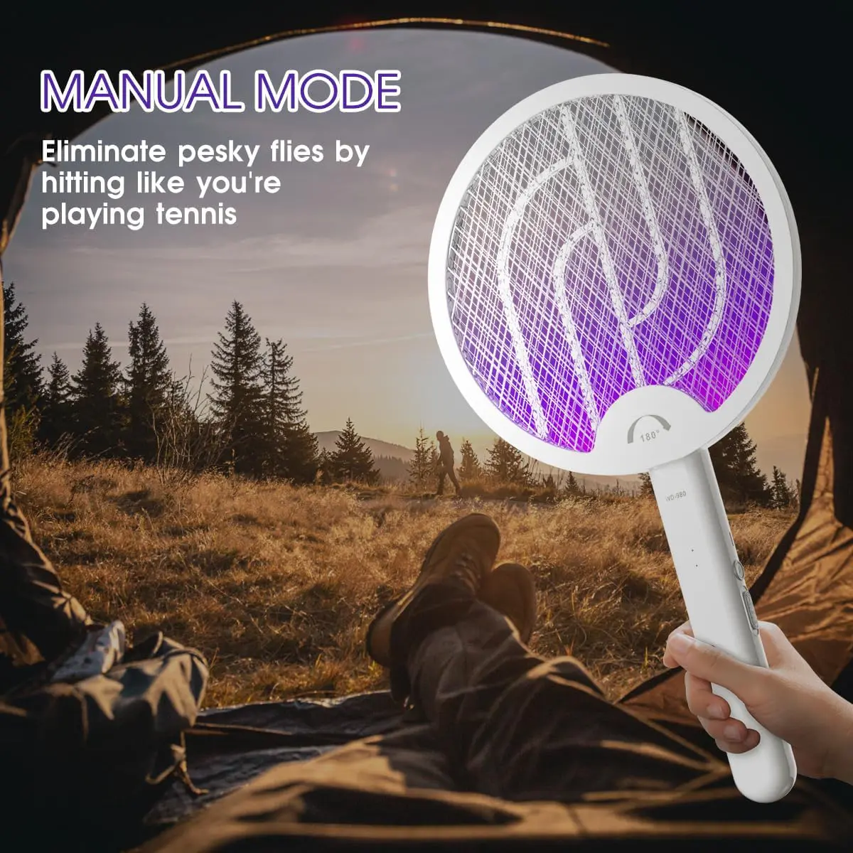 ⚡ Raquette Électrique Anti-Moustiques