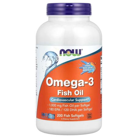 NOW OMEGA-3 FISH OIL 200 FISH SOFTGEL