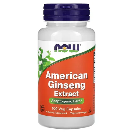Extrait de ginseng américain, 100 capsules végétales