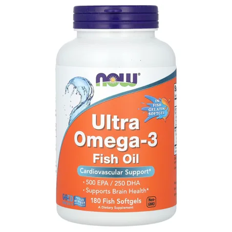 Ultra Omega-3, 500 EPA/250 DHA, 180 capsules à base de poisson