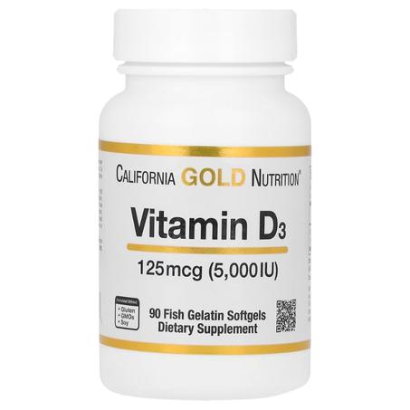 CALIFORNIA GOLD NUTRITION VITAMIN D3 125 mcg 5,000IU