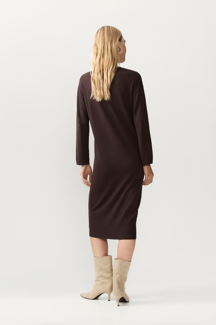 Vestido midi punto فستان