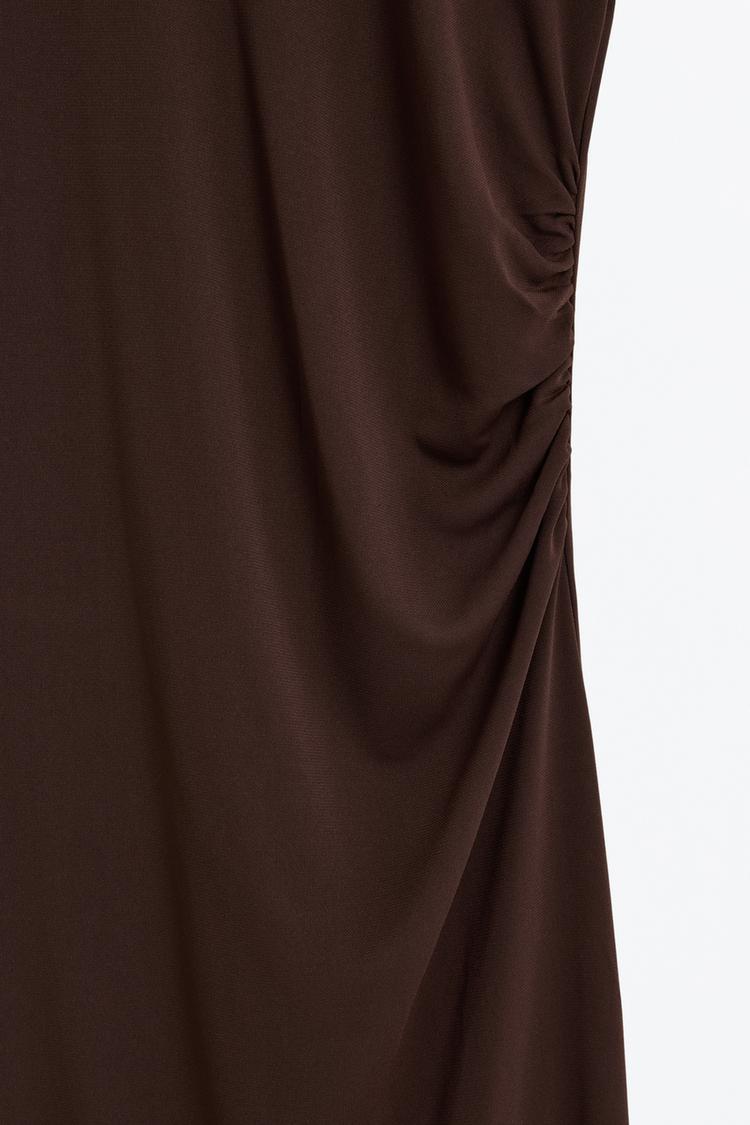 Vestido midi fruncidos فستان