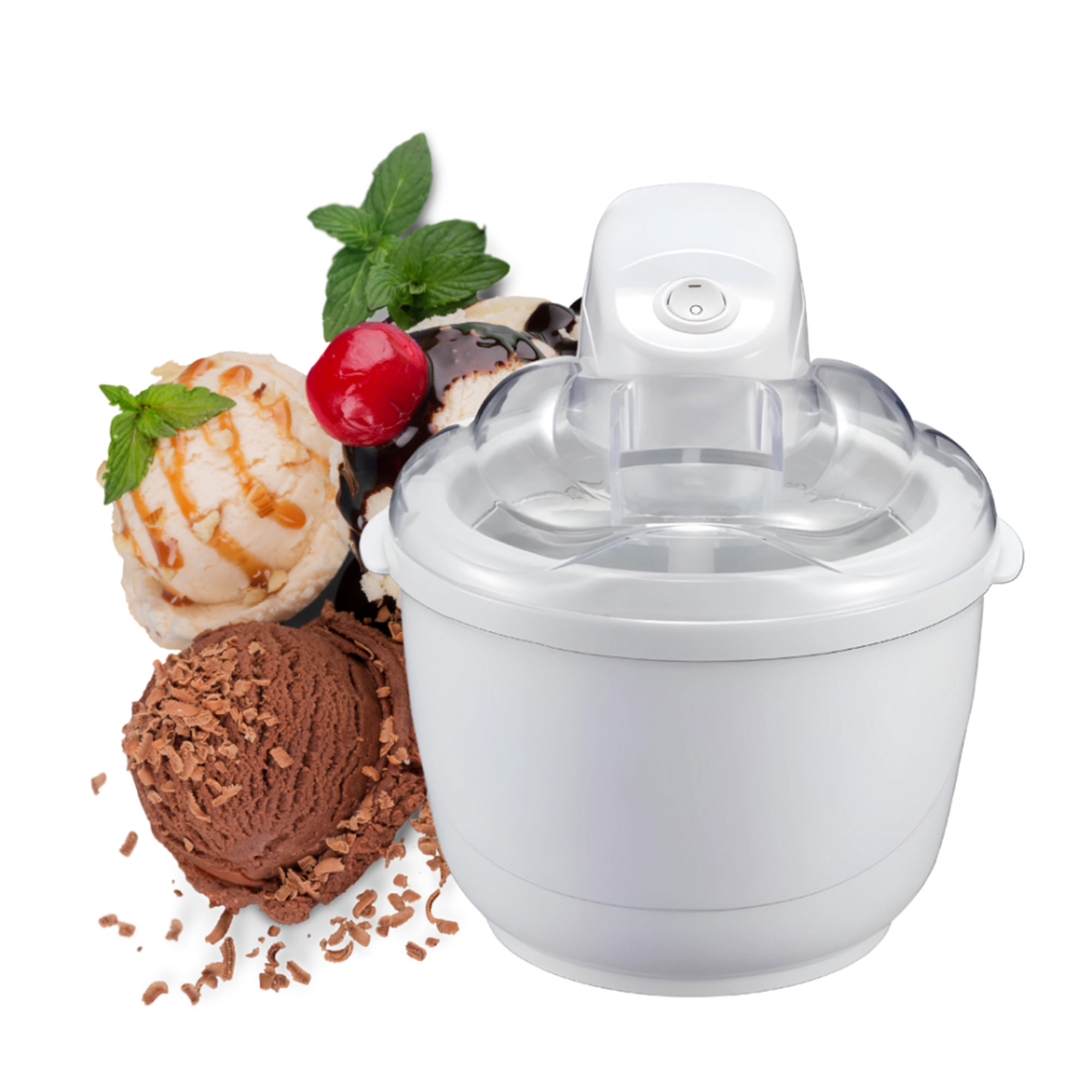 Ice cream maker with 500ml fast freezing bowl with two years warranty