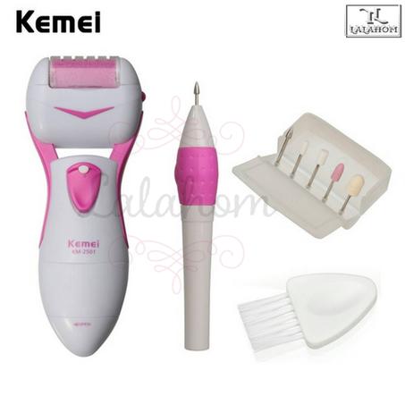 اداة العناية بالقدم KEMEI  KM 2501 متعددة الوظائف تنعيم القدمين وإزالة الجلد الميت  ماكينة بيديكير محمولة...
