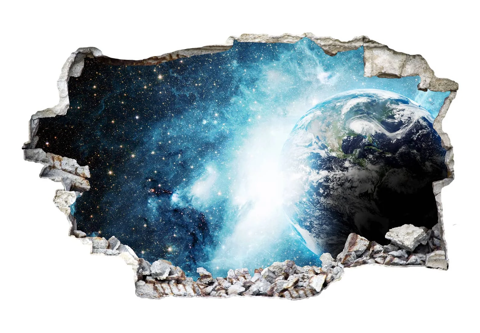Sticker mural 3D - Dans une galaxie lointaine