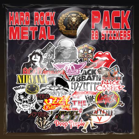 Pack Stickers - HARD ROCK /METAL