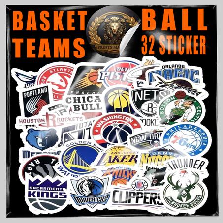 Pack Stickers -BASKETBALL TEAMS