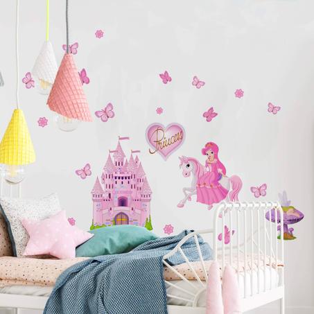 Sticker mural - Pink Princess set