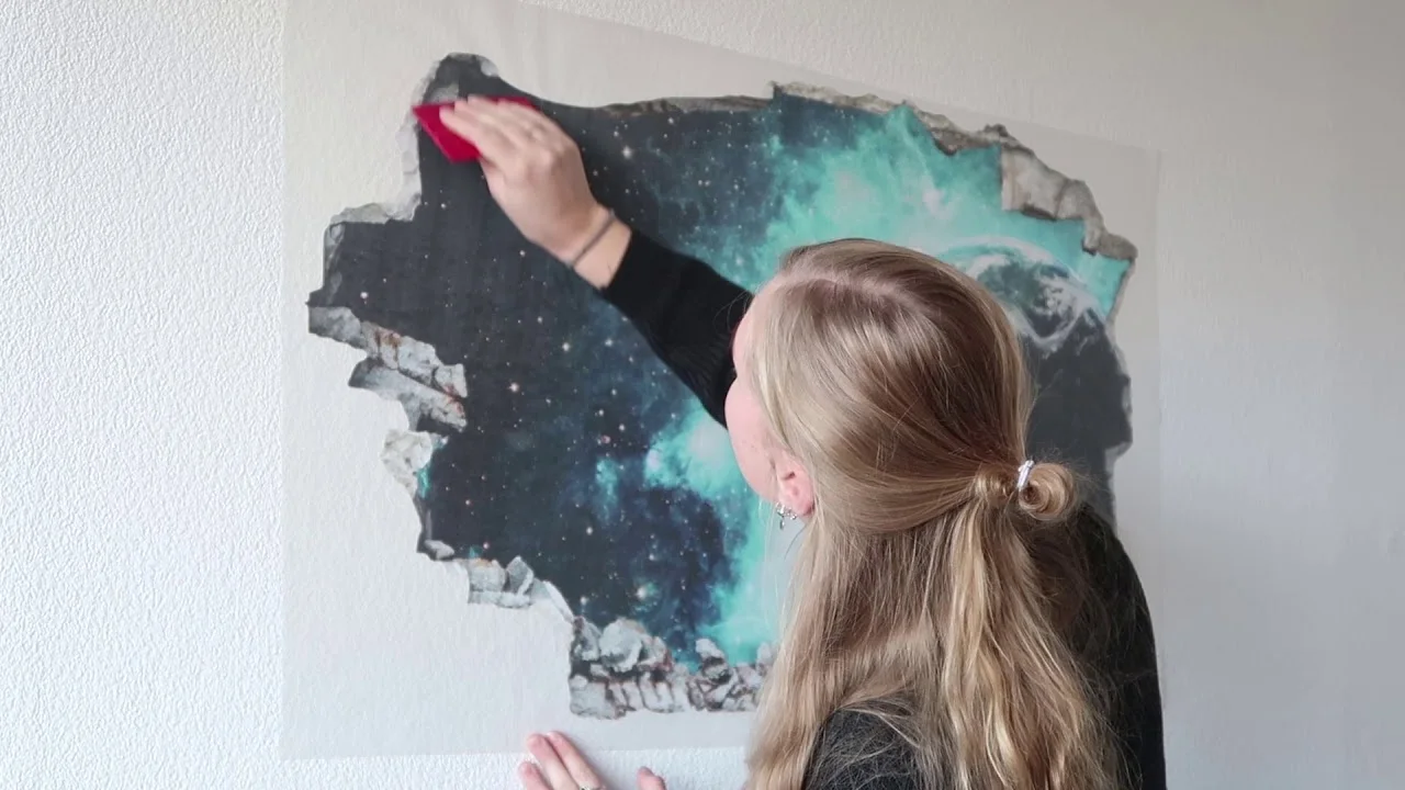 Sticker mural 3D - Dans une galaxie lointaine