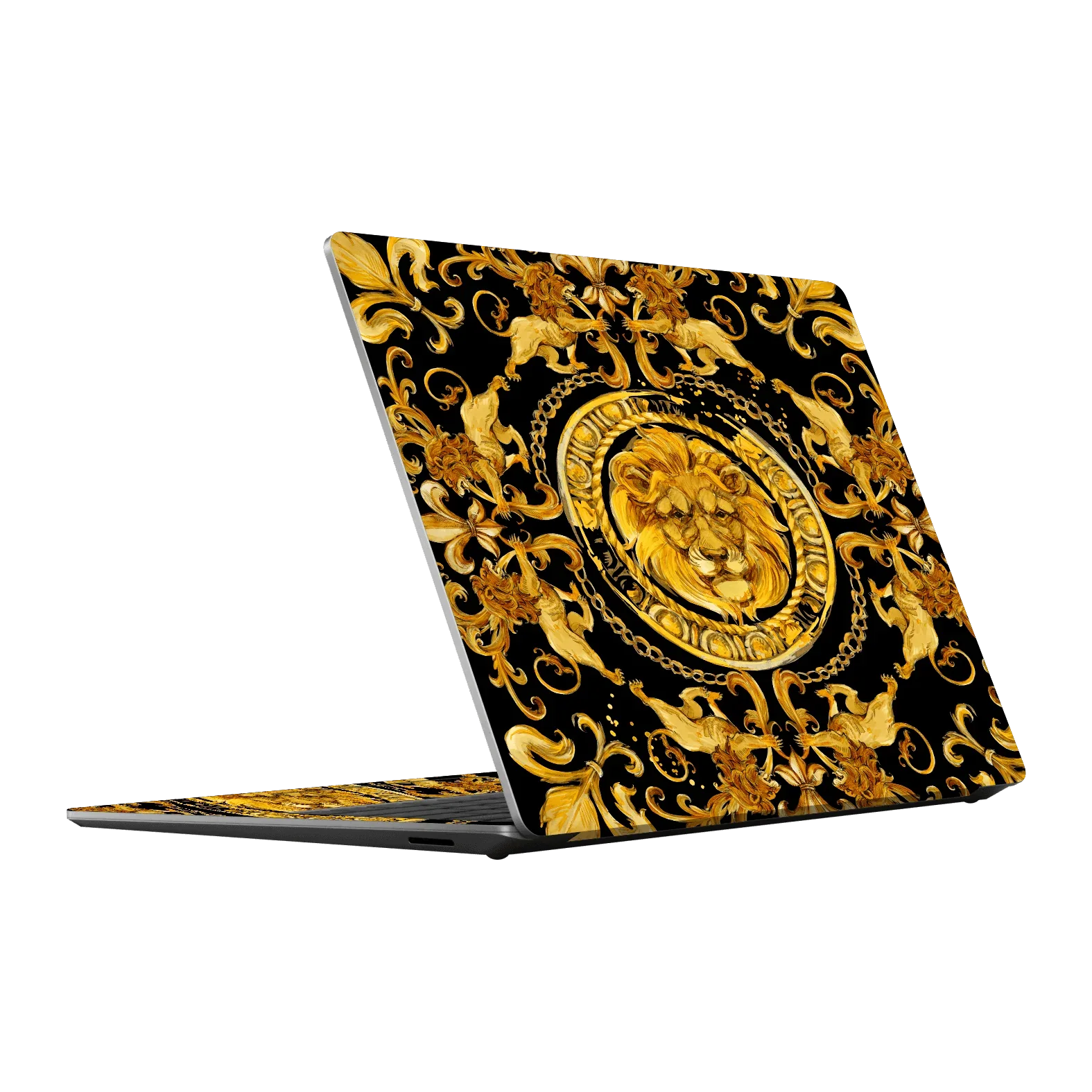 Lion Baroque Gold Skin – Bold & Luxe on Black