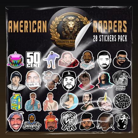 Pack Stickers - American Rappers