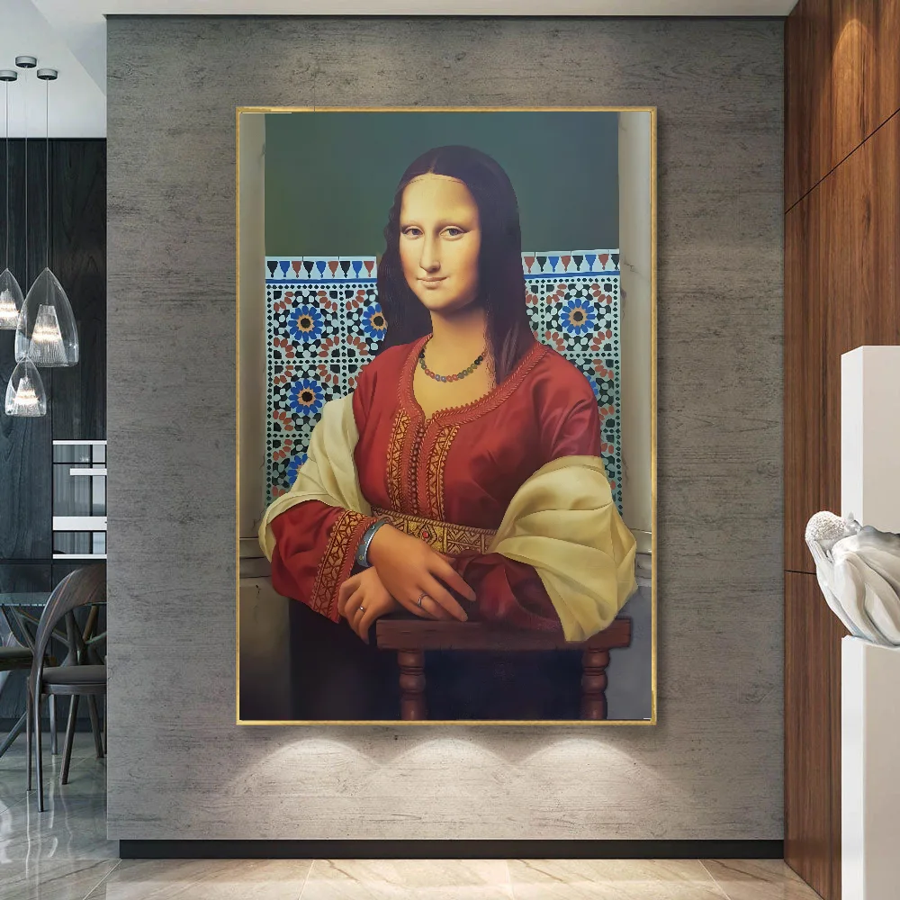 Monalisa in Moroccan Caftan
