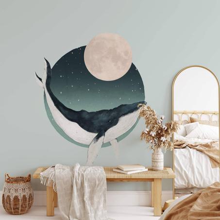 Sticker mural Graves - Baleine à bosse