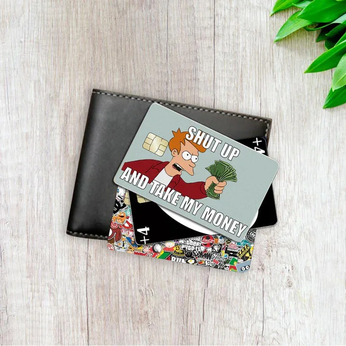 CREDIT CARD SKIN - Blue Pattern