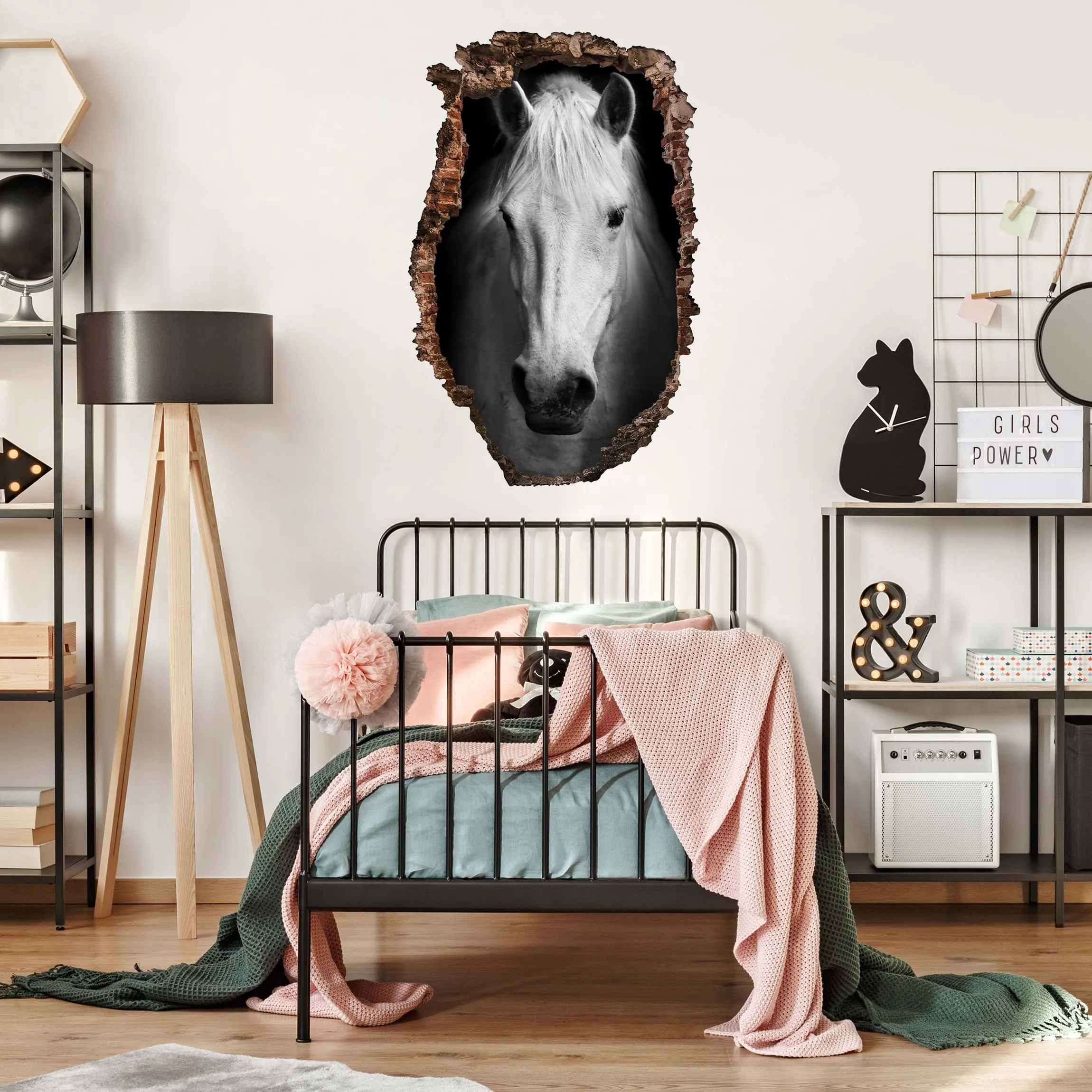 Sticker mural 3D - Rêve d'un cheval