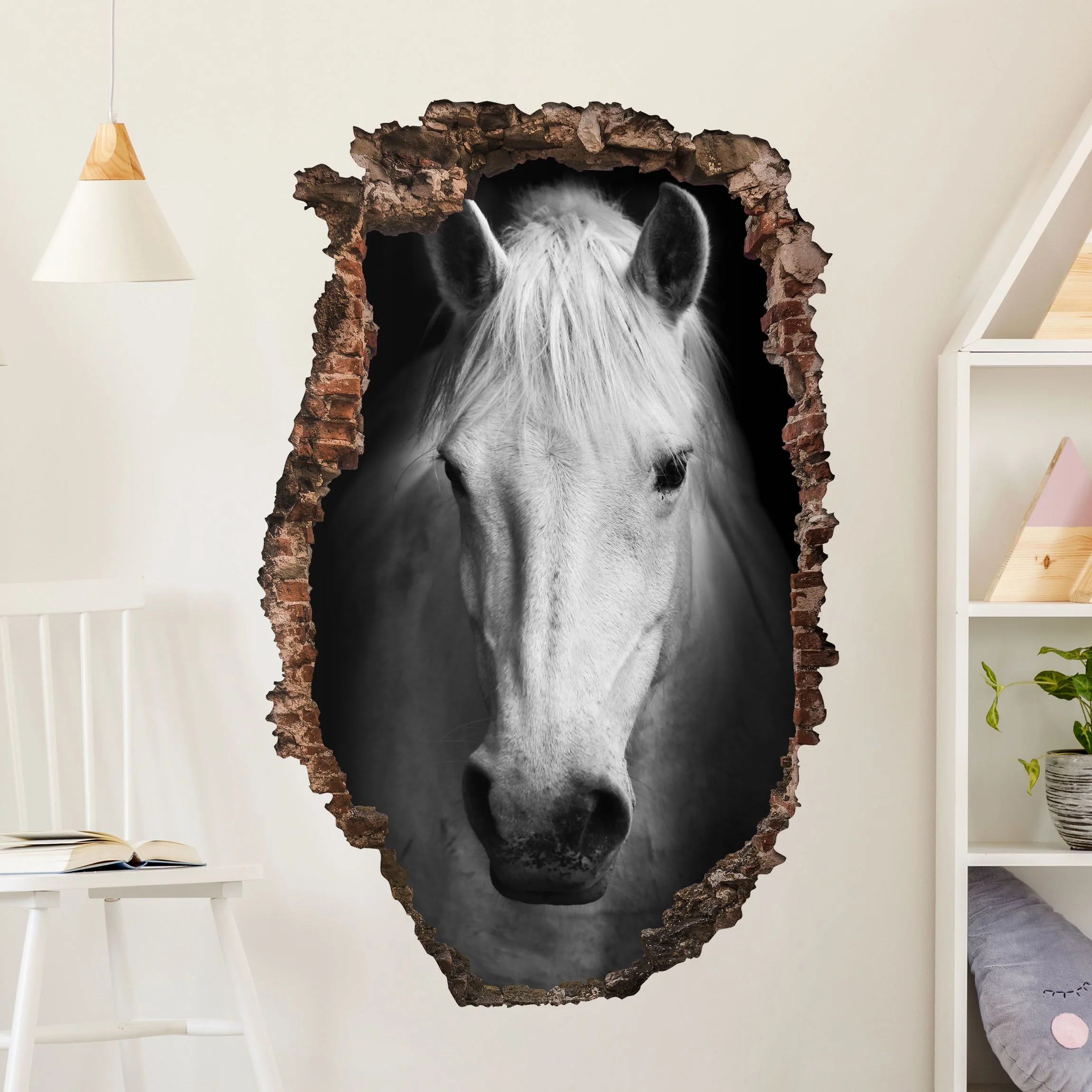 Sticker mural 3D - Rêve d'un cheval