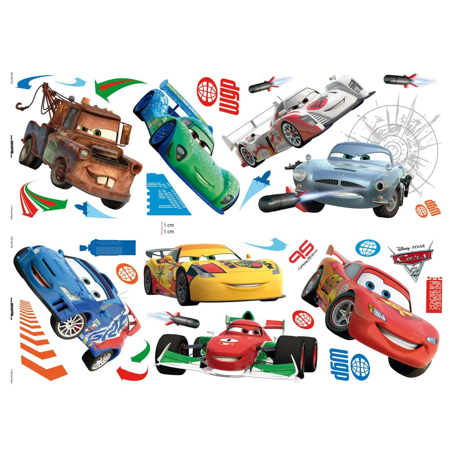 Sticker mural enfants - Disney Cars