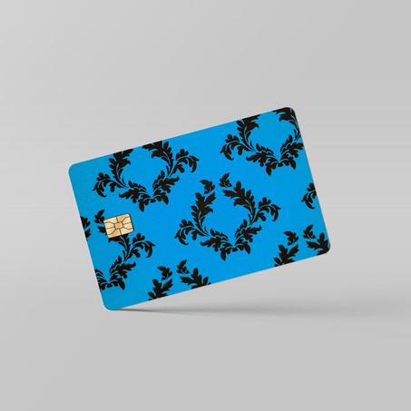 CREDIT CARD SKIN - Blue Pattern
