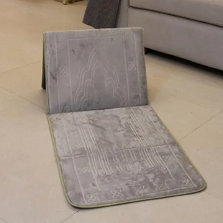 سجادة الصلاة القابلة للطي مع مسند للظهر