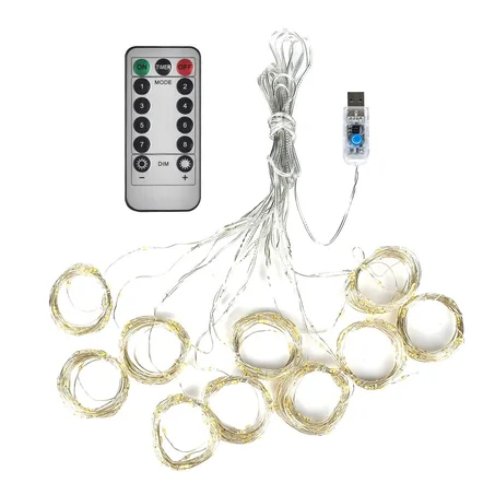 Hanging string lights