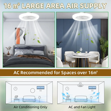 🌟 مصباح + مروحة = راحة وأناقة في منتج واحد! 💡