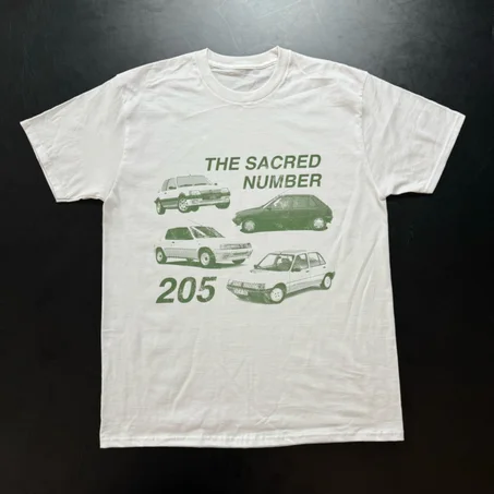 T-shirt "The Sacred Number 205" - 100% Coton - Blanc