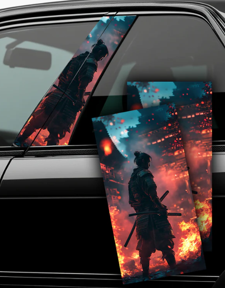 Samurai No.1 - Car Doors Pillar Decals