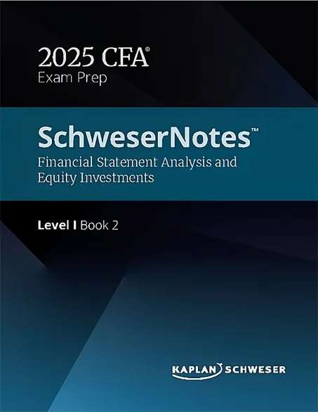 CFA 2025 Level I SchweserNotes Book 2 PDF – FSA & Equity Investments