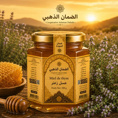 عسل الزعتر الحر "الضمان الذهبي": شفاء ومذاق أصيل من جبال الأطلس