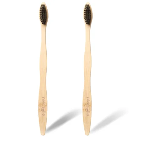Brosse à dents en bambou 100% Biodégradable pour adulte NIVA SMILE