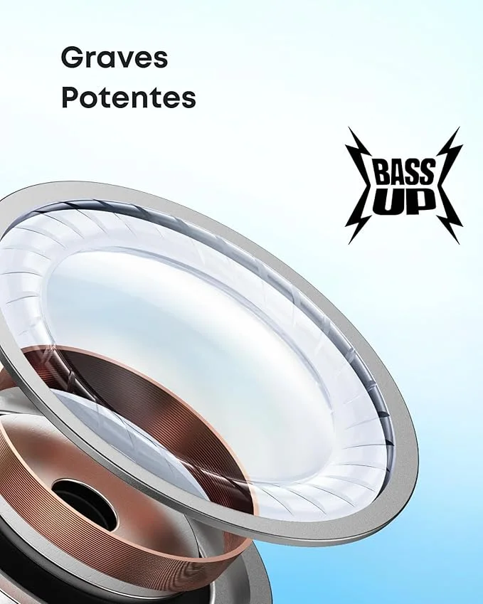 سماعات اذن ساوند كور R50i لاسلكية حقيقية من انكر، مشغلات 10 ملم مع صوت جهوري كبير، بلوتوث 5.3، وقت تشغيل طويل 30 ساعة، مقاومة للماء، 2 ميكروفون، 22 معادل صوت مضبوط مسبقً (اسود)