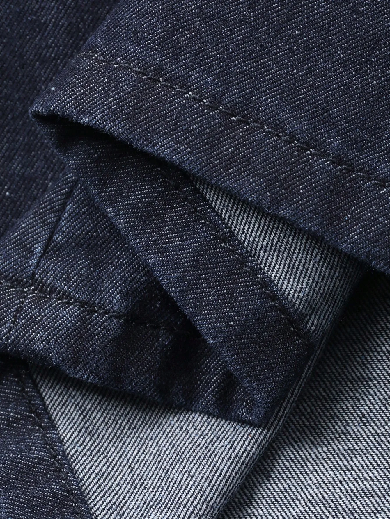 Excellent quality denim clothing in dark blue and black, modern and suggesting elegance and a touch of luxury for young girls, suitable for school, outings, family events, and public occasion