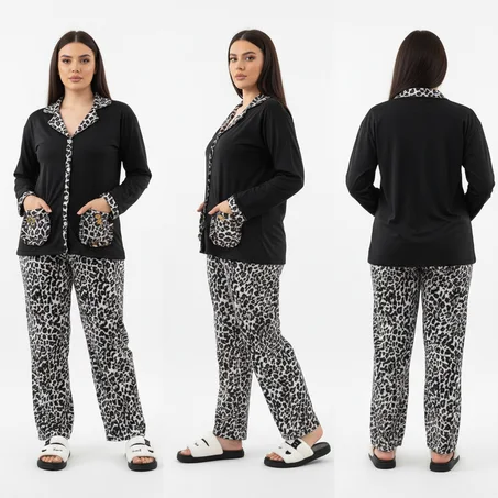 بيجامة صدف بالجيب ممتازة-CHAMA