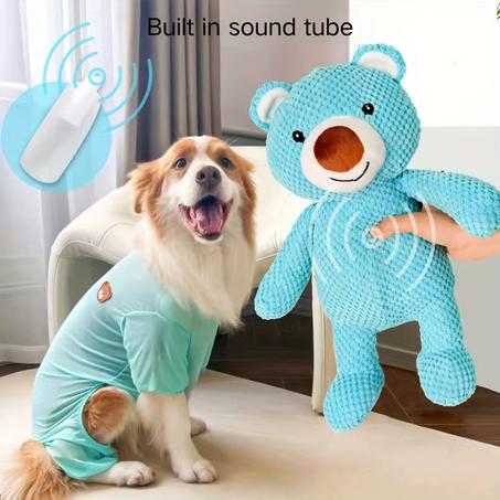 Juguetes de peluche con forma de oso para perro