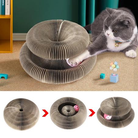 Rascador plegable 3 en 1 para gatos