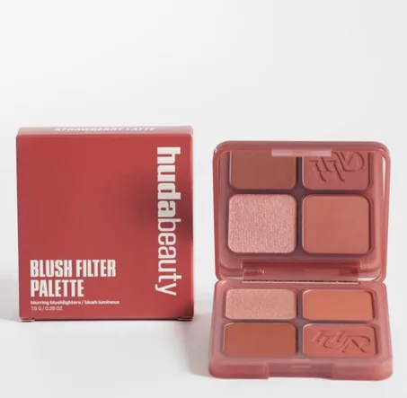 Huda Beauty Blush Filter Blurring Blushlighter Palette – Strawberry Latte