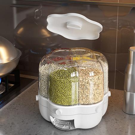 موزع طعام يدور 360 درجة