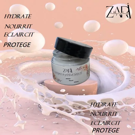 ZARI   crème 4 en 1  . hydratante  multi usage. 50 gr