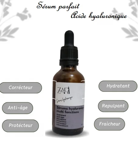 ZARI sérum visage   multi fonctions  à  l acide hyaluronique. 50 gr