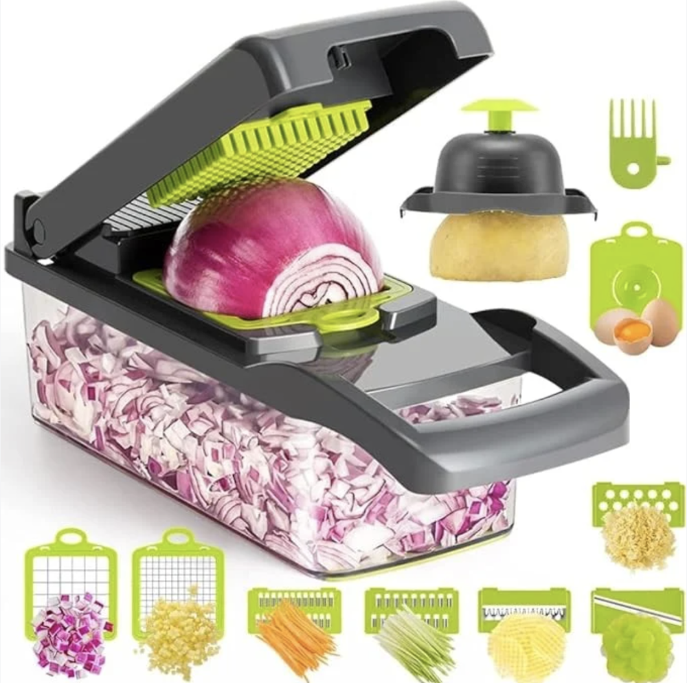 قطاعة الخضروات الاحترافية (14 في 1) - وفري وقتك وجهدك في المطبخ