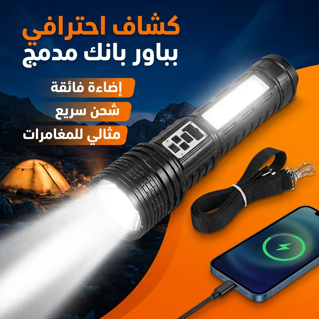 كشاف بباور بانك Super Bright