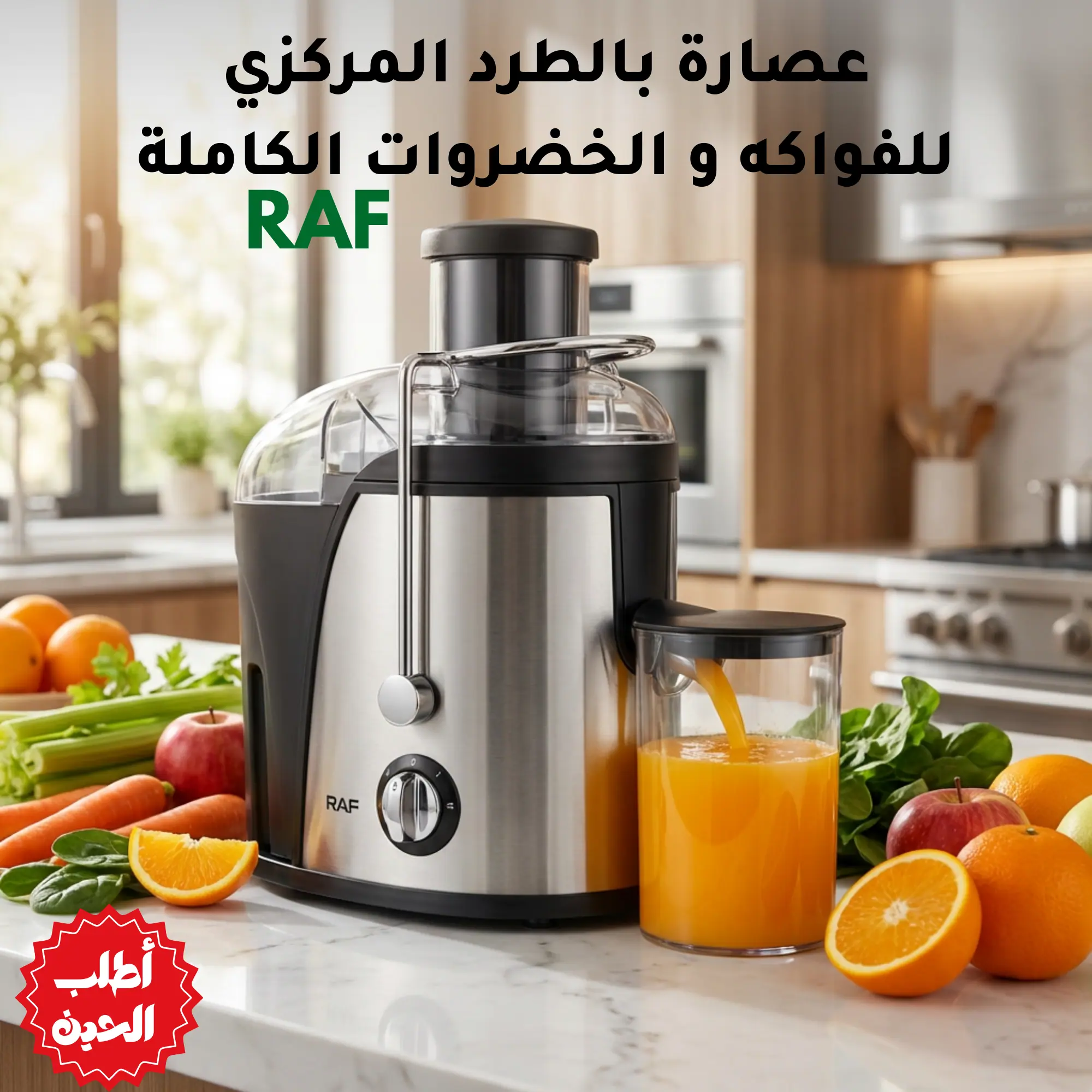 عصارة فواكهة وخضروات كهربائية بالطرد المركزي RAF