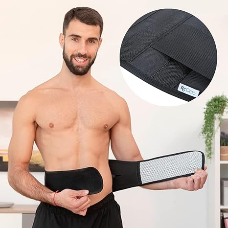 Alivio del dolor de espalda: reduce molestias lumbares con soporte térmico y magnético